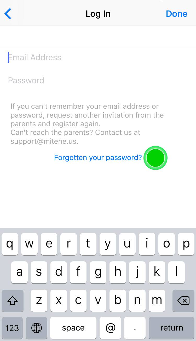 I registered an email address, but I forgot my password  